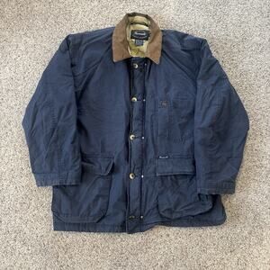 Faconnable Men's Jacket Size Medium Full Zip Navy Blue